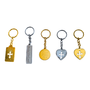Key Chain with Christain cross and Bible verses, Set of 5 Nos (Code CK-10)