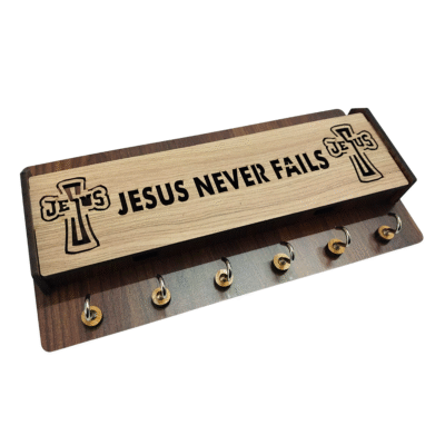 Key Holder with cross, Wall key hanger (Code CH-300) - Image 2