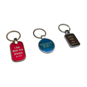 Key Chain with Bible verses, Single ring key chains, Set of 3 Nos (Code CK-60)